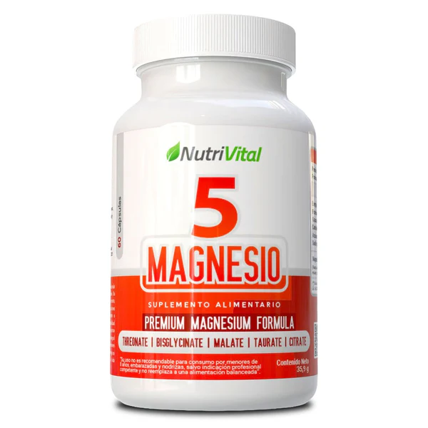 Citrato de Magnesio 60 Cápsulas