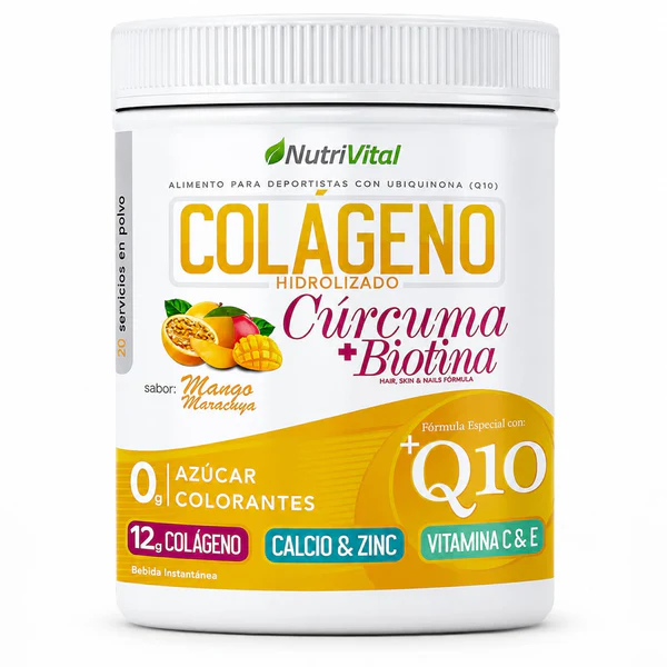 Colágeno Hidrolizado Q10 + Cúrcuma y Biotina